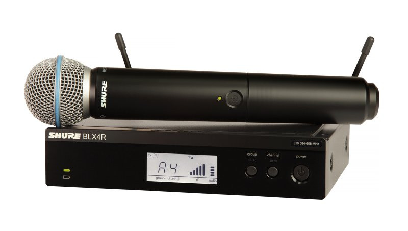Shure BLX24R/B58-H10 Wireless Vocal Rack Mount Set With Beta 58A H10 Band | Musician Madness