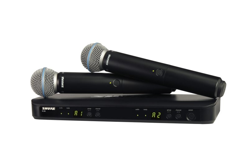 Shure BLX288/B55-H10 Wireless Dual Vocal System with 2 Beta 58A's H10 Band | Musician Madness