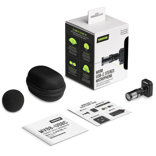 Shure MV88-USBC USB-C Stereo Mic for iOS + Android | Musician Madness