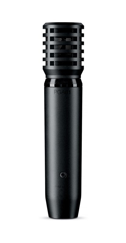 Shure PGA81-XLR Cardioid Condenser Instrument Microphone XLR Cable Included | Musician Madness