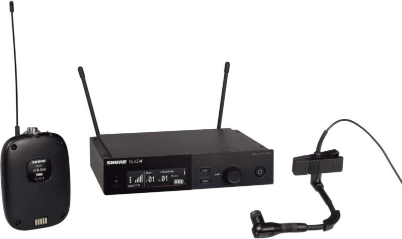Shure SLXD14/98H-G58 Wireless System with SLXD1 and Beta 98H/C Mini Instrument Microphone G58 Band | Musician Madness