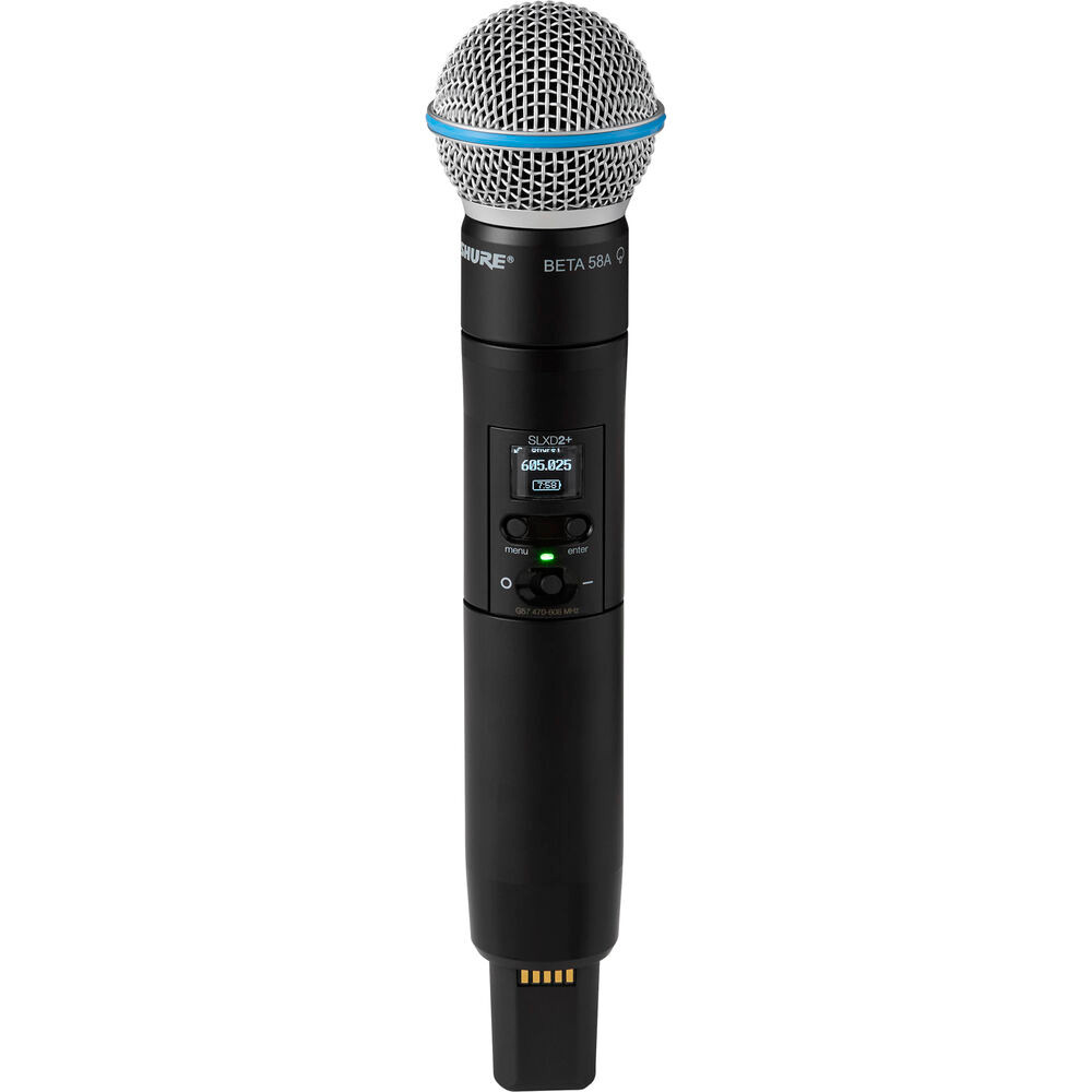 Shure SLXD24D+/B58-G57 SLXD Plus Dual HH Dig System with two Beta58A Tx Freq G57 | Musician Madness
