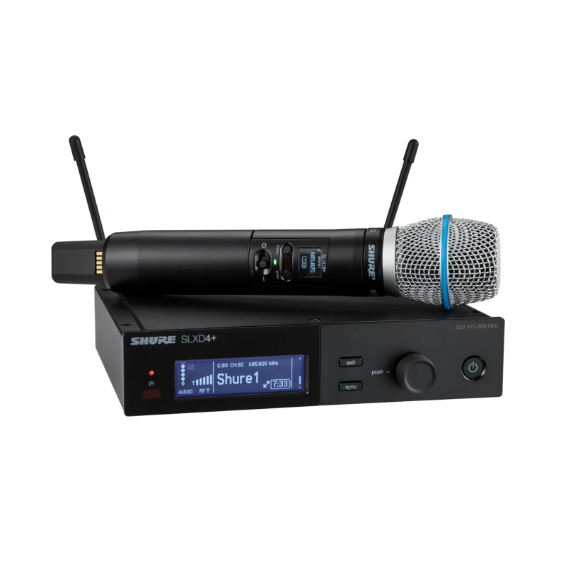 Shure SLXD24+/B87A-G57 SLXD Plus Handheld Dig System with Beta87A Tx Freq G57 | Musician Madness