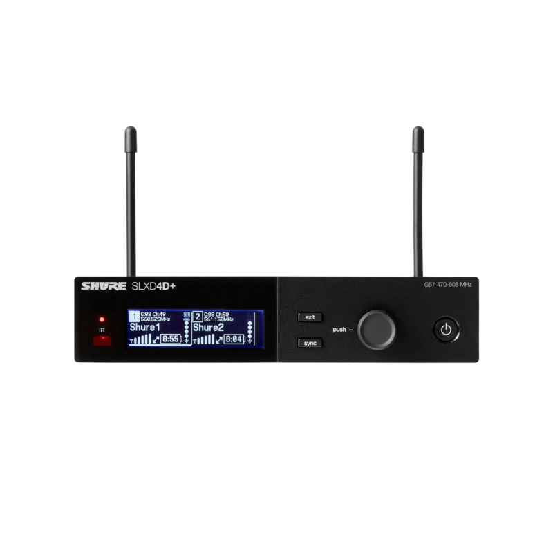 Shure SLXD4D+=-G57 SLXD Plus Dual Wireless Dig Rx Freq G57 | Musician Madness