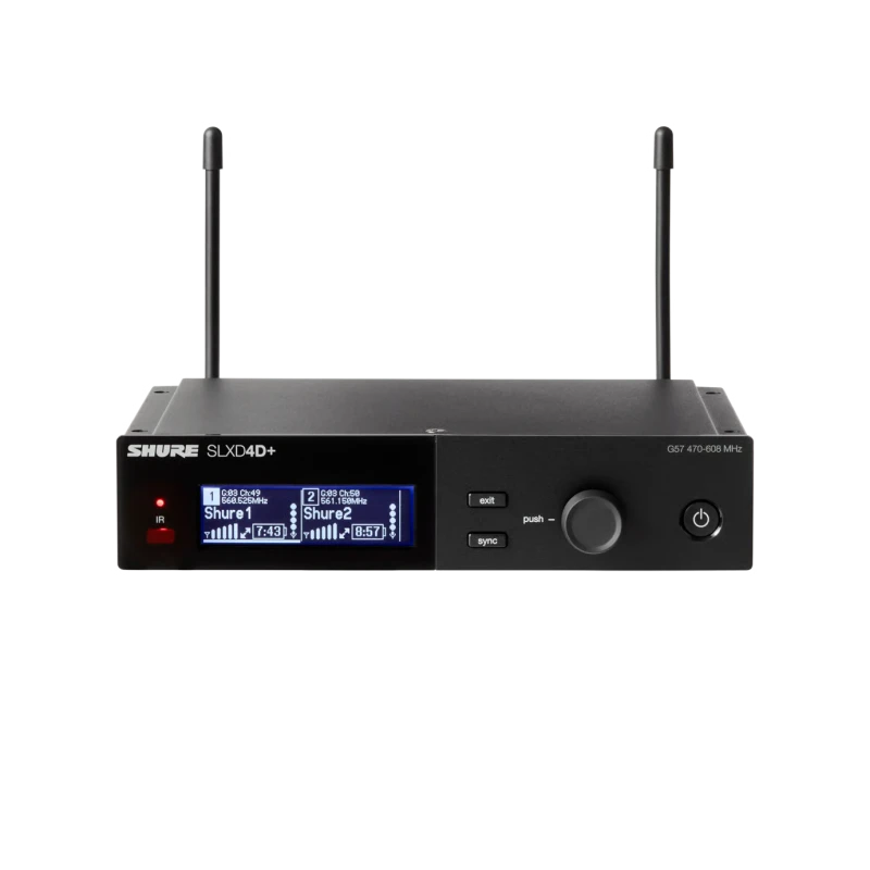 Shure SLXD4D+=-G57 SLXD Plus Dual Wireless Dig Rx Freq G57 | Musician Madness