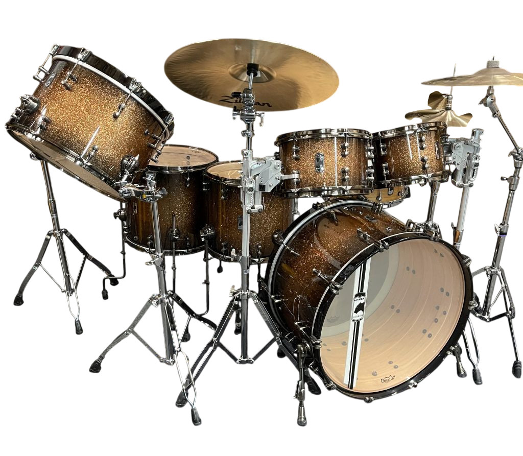 Mapex Black Panther Design Lab Shell Pack Gold Sparkle Burst 7-Piece  | Musician Madness