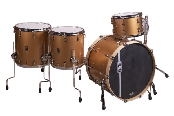 Mapex Black Cherry Bomb Panther Design Lab Transparent Copper 4-Piece Shell Pack | Musician Madness