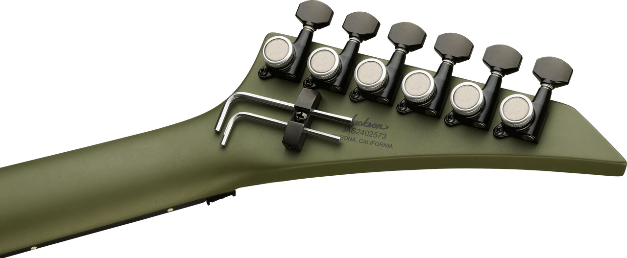 Jackson American Series Rhoads RR24 - Ebony Fingerboard - Matte Army Drab | Musician Madness