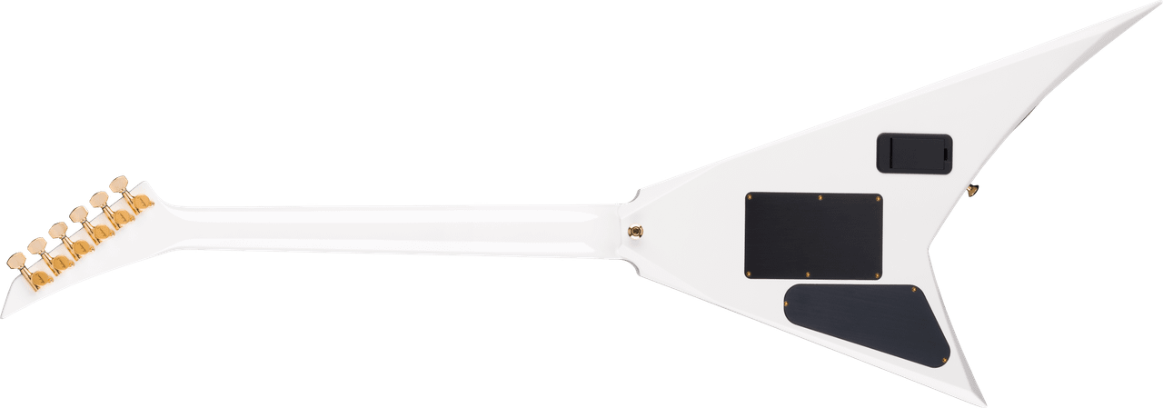 Jackson MJ Series Rhoads RR24MG - Ebony Fingerboard - White with Black Pinstripes | Musician Madness