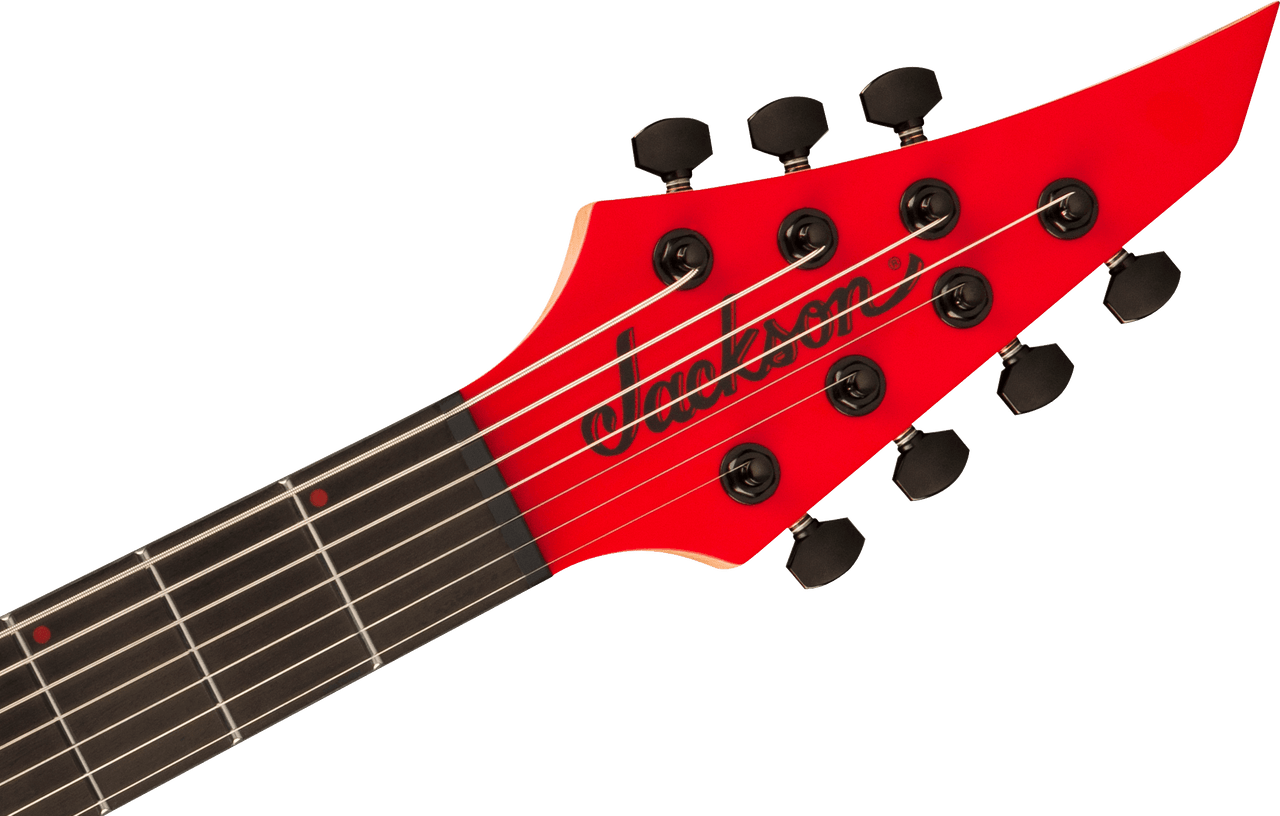 Jackson Pro Plus Series DK Modern MDK7 HT - Ebony Fingerboard - Satin Red with Black bevels | Musician Madness