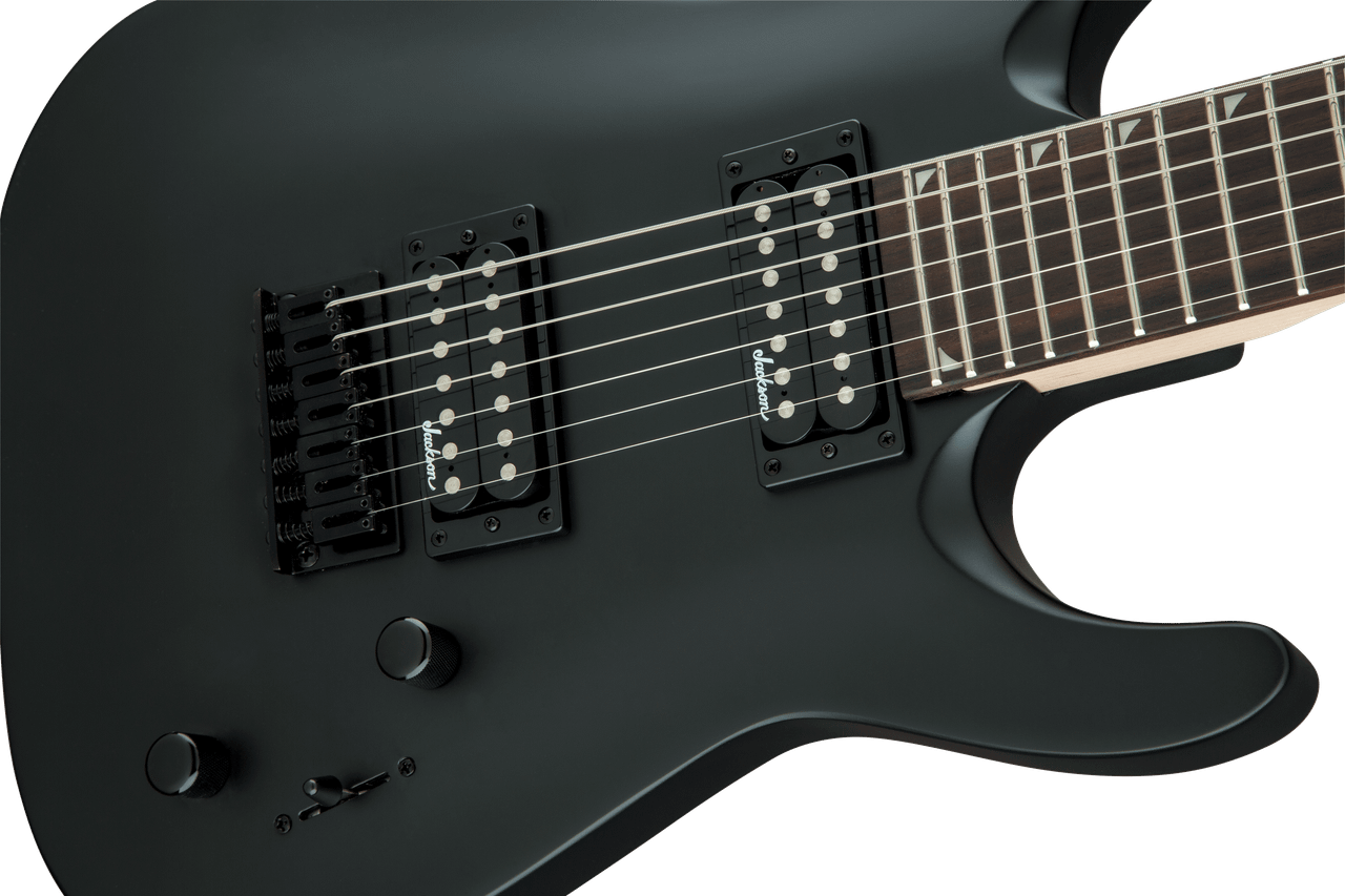 Jackson JS Series Dinky Arch Top JS22 -7 DKA HT - Amaranth Fingerboard - Satin Black | Musician Madness