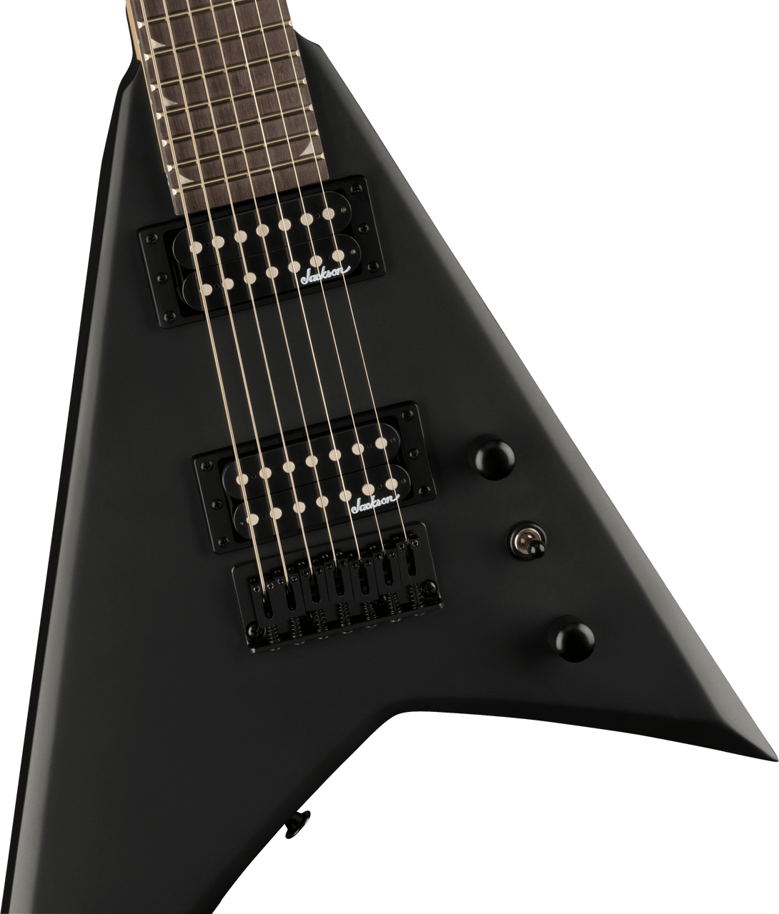 Jackson JS Series Rhoads JS22 -7 RR HT - Amaranth Fingerboard - Satin Black | Musician Madness