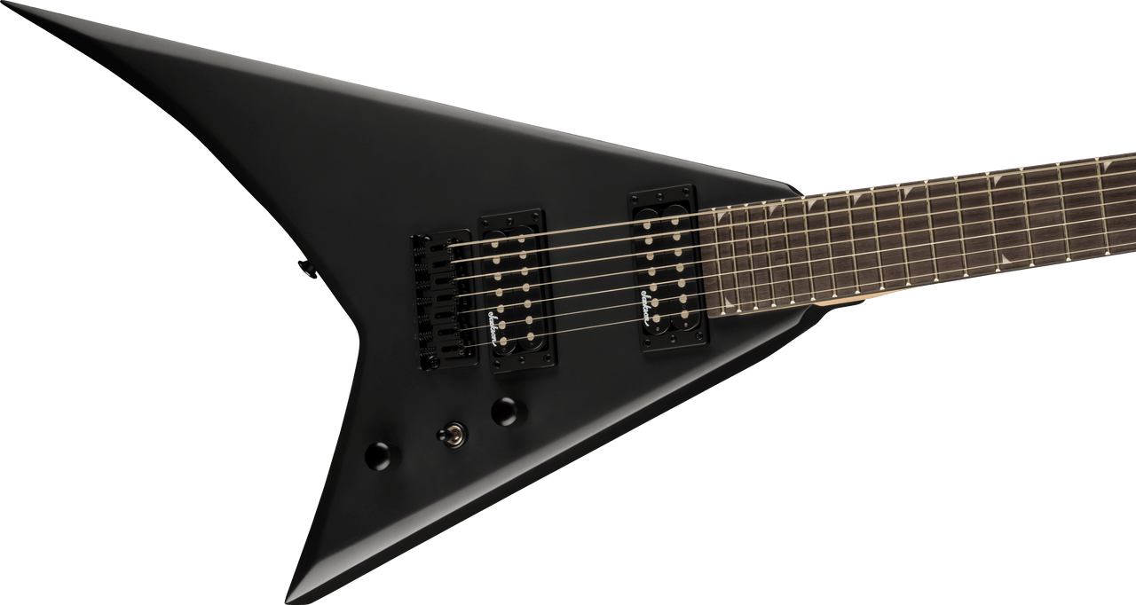 Jackson JS Series Rhoads JS22 -7 RR HT - Amaranth Fingerboard - Satin Black | Musician Madness