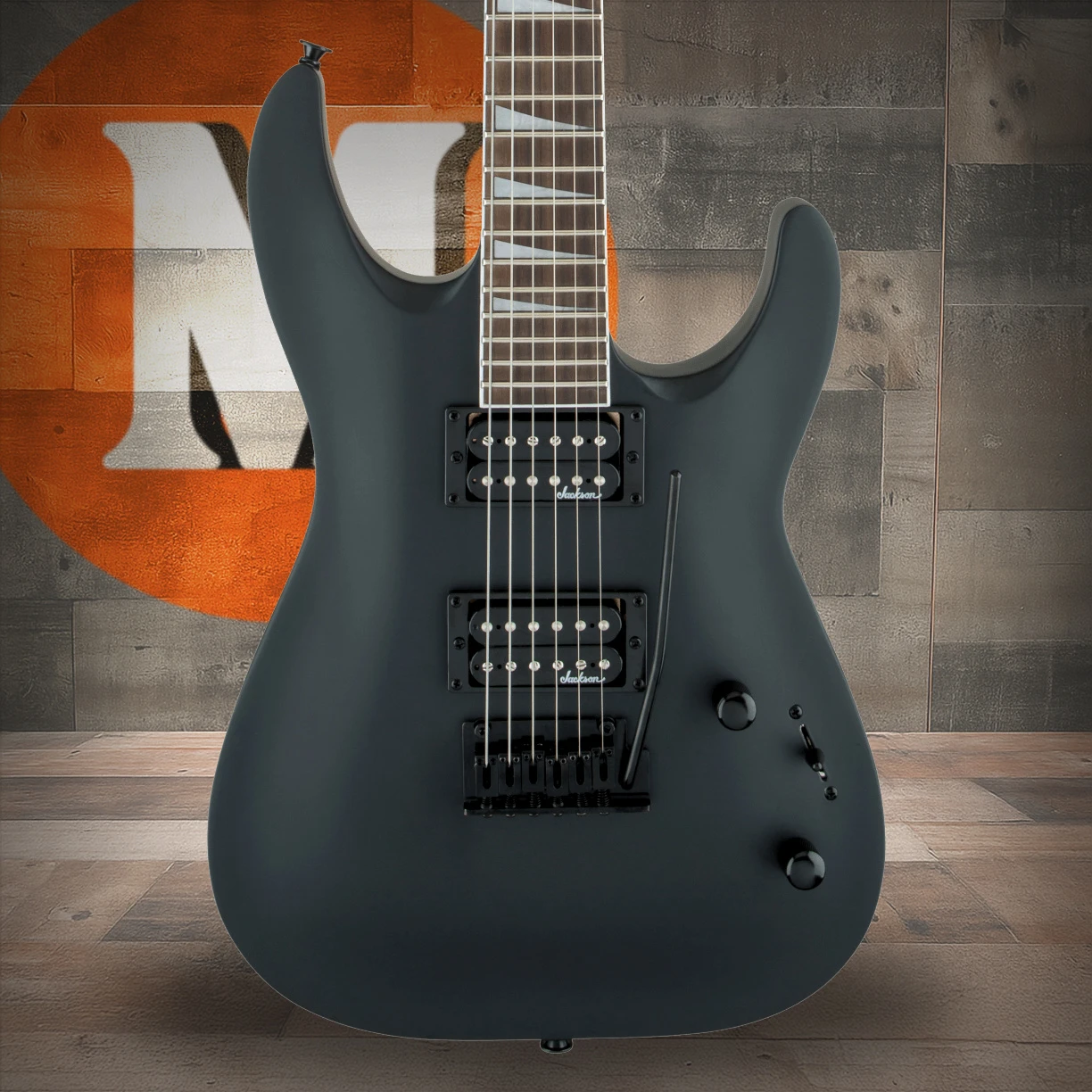 Jackson JS Series Dinky Arch Top JS22 DKA - Amaranth Fingerboard - Satin Black | Musician Madness
