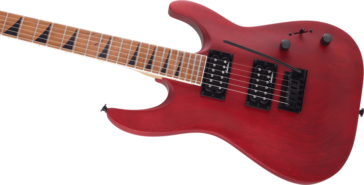 Jackson JS Series Dinky Arch Top JS24 DKAM - Caramelized Maple Fingerboard - Red Stain | Musician Madness