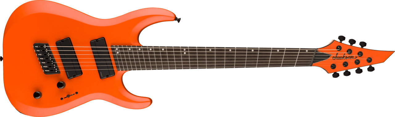 Jackson Pro Plus Series DK Modern HT7 MS - Ebony Fingerboard - Satin Orange Crush | Musician Madness