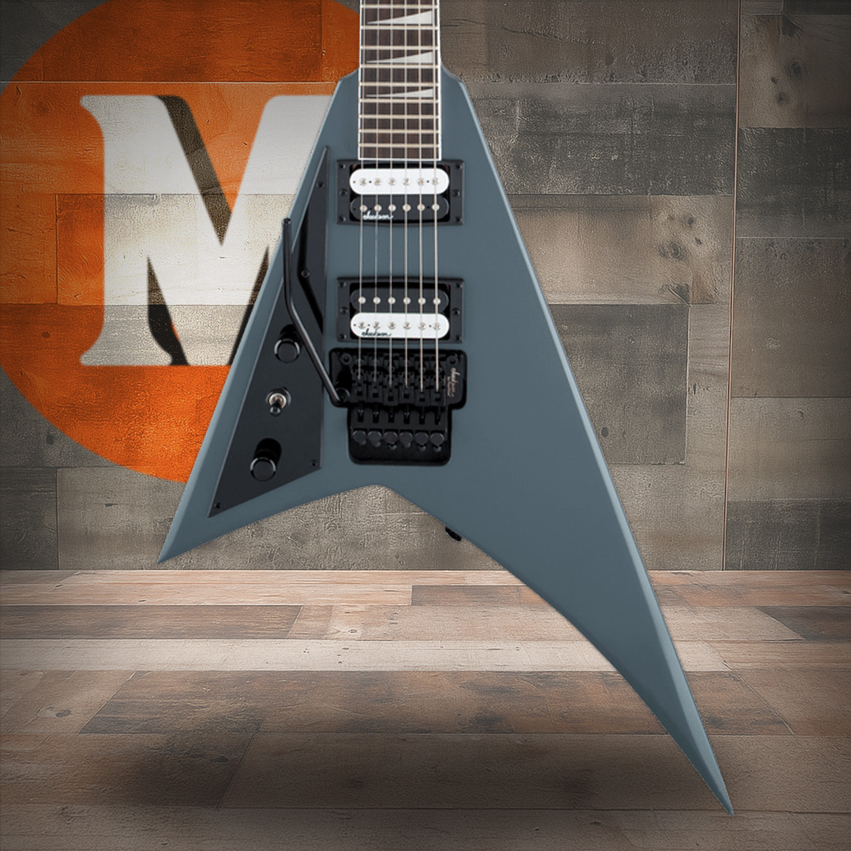 Jackson JS Series Rhoads JS32 LH - Amaranth Fingerboard - Satin Gray | Musician Madness