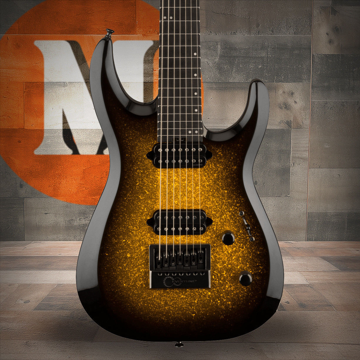 Jackson Pro Plus Series DK Modern EVTN7 - Ebony Fingerboard - Gold Sparkle | Musician Madness