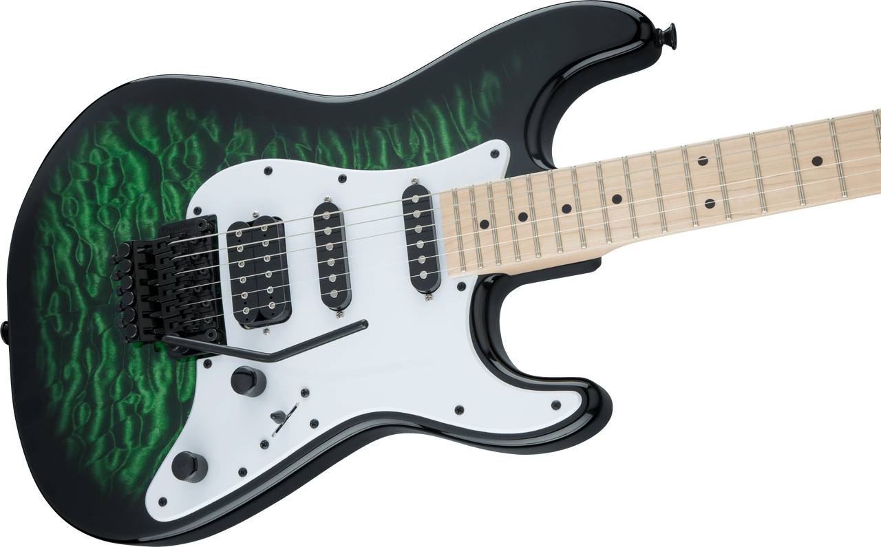 Jackson X Series Signature Adrian Smith SDXQM - Maple Fingerboard - Transparent Green | Musician Madness