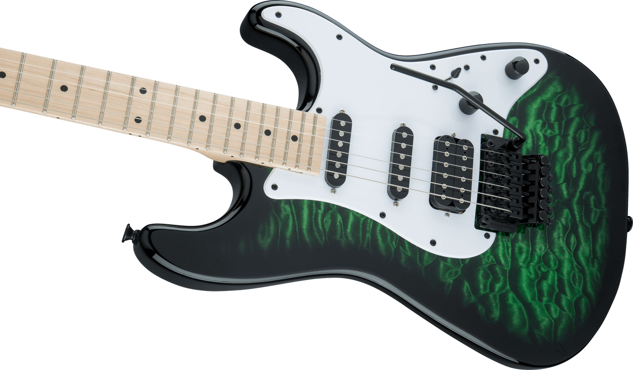 Jackson X Series Signature Adrian Smith SDXQM - Maple Fingerboard - Transparent Green | Musician Madness