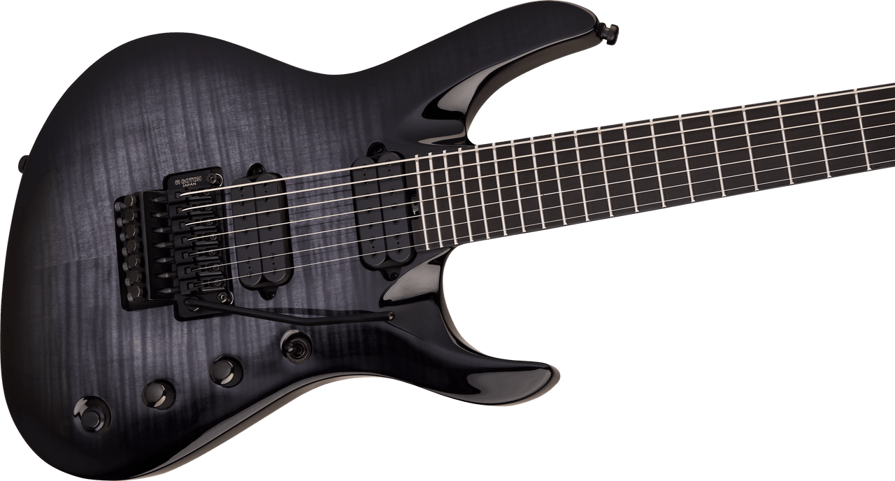 Jackson Pro Plus Signature Chris Broderick Soloist 7 - Ebony Fingerboard - Transparent Black | Musician Madness