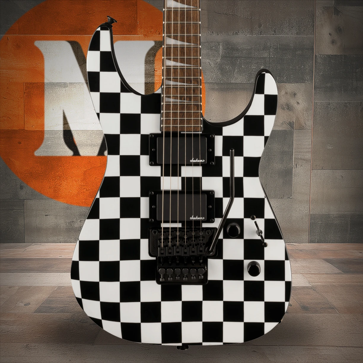 Jackson X Series Soloist SLX DX Graphic Srs - Laurel Fingerboard - Checkered Past | Musician Madness
