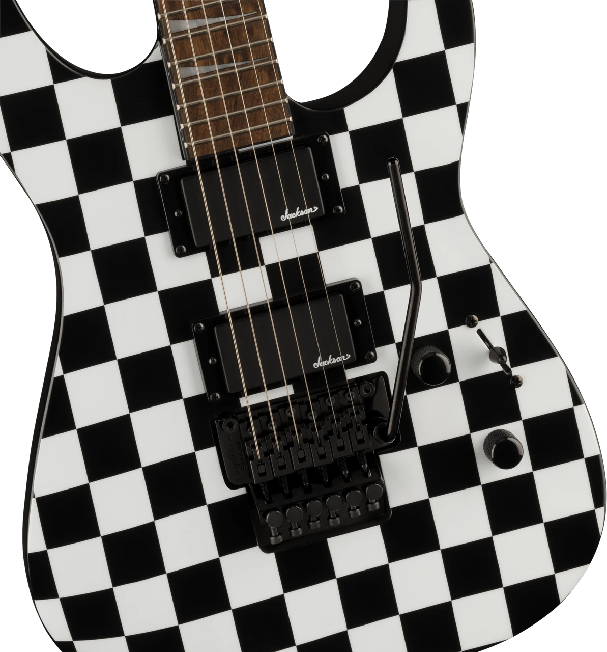 Jackson X Series Soloist SLX DX Graphic Srs - Laurel Fingerboard - Checkered Past | Musician Madness