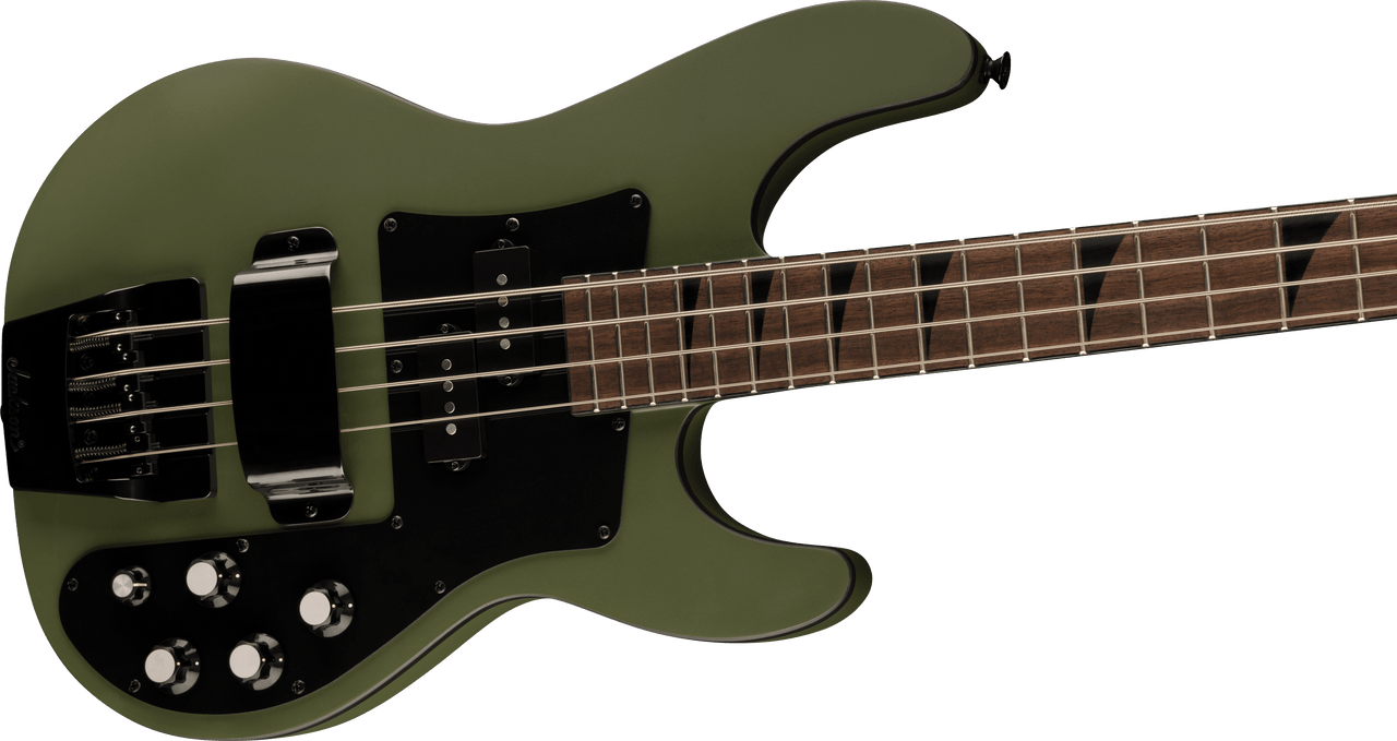 Jackson X Series Concert Bass CBXDX IV - Laurel Fingerboard - Matte Army Drab | Musician Madness