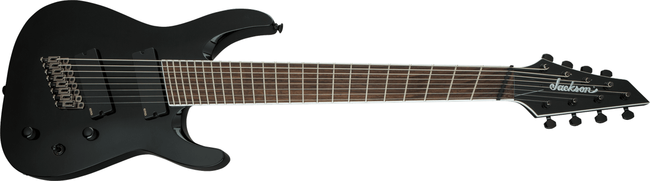 Jackson X Series Soloist Arch Top SLAT8 MS - Laurel Fingerboard - Multi -Scale - Gloss Black | Musician Madness