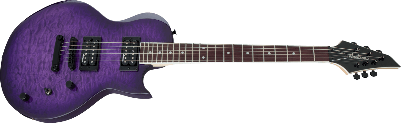 Jackson JS Series Monarkh SC JS22Q - Amaranth Fingerboard - Transparent Purple Burst | Musician Madness