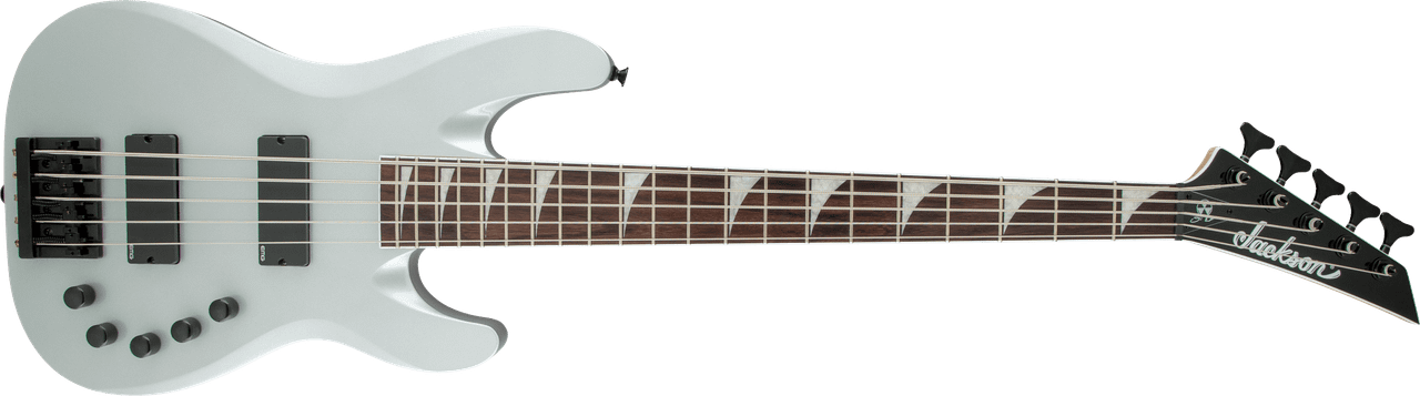 Jackson X Series Signature David Ellefson Concert Bass CBX V - Laurel Fingerboard - Quicksilver | Musician Madness
