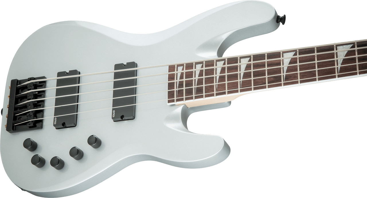 Jackson X Series Signature David Ellefson Concert Bass CBX V - Laurel Fingerboard - Quicksilver | Musician Madness