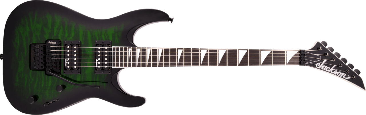 Jackson JS Series Dinky Arch Top JS32Q DKA - Amaranth Fingerboard - Transparent Green Burst | Musician Madness
