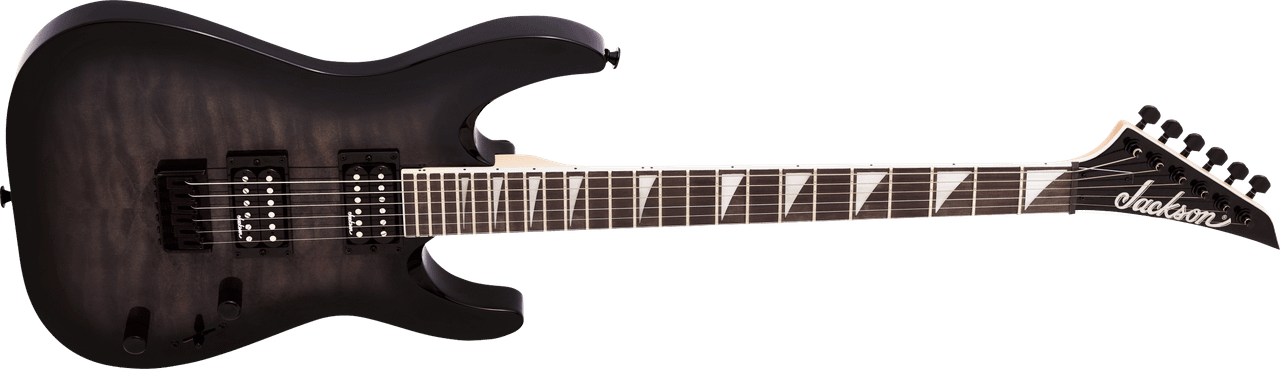 Jackson JS Series Dinky Arch Top JS32Q DKA HT - Amaranth Fingerboard - Transparent Black Burst | Musician Madness