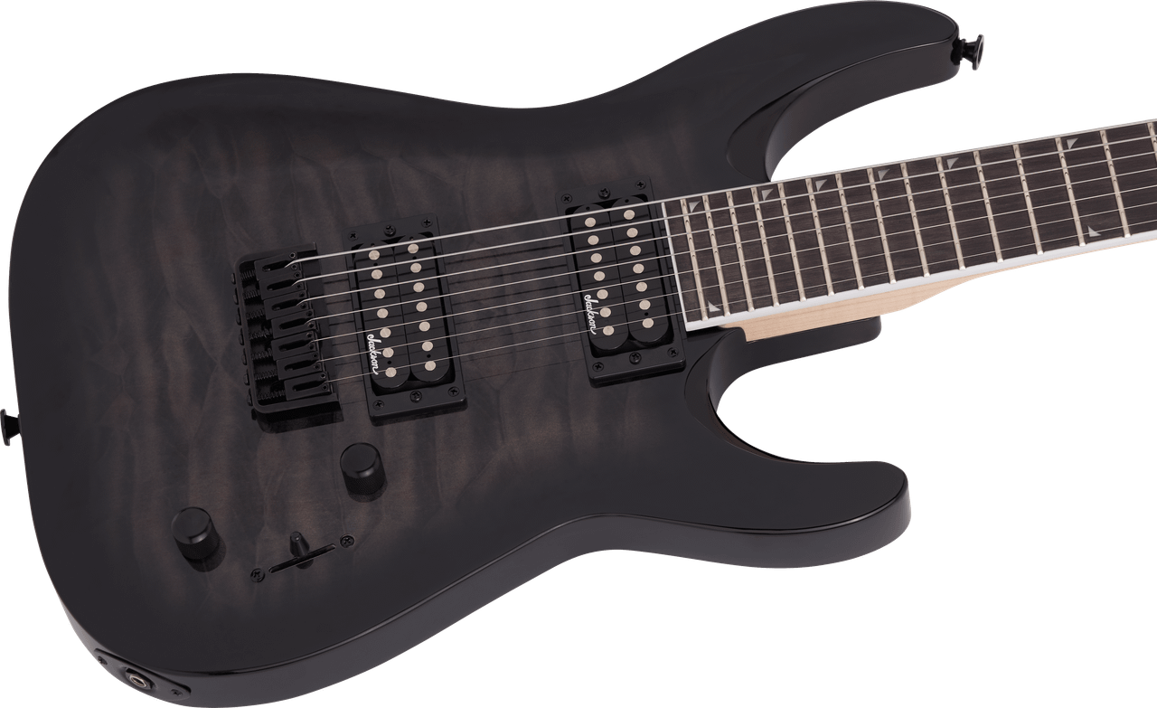 Jackson JS Series Dinky Arch Top JS32Q DKA HT - Amaranth Fingerboard - Transparent Black Burst | Musician Madness
