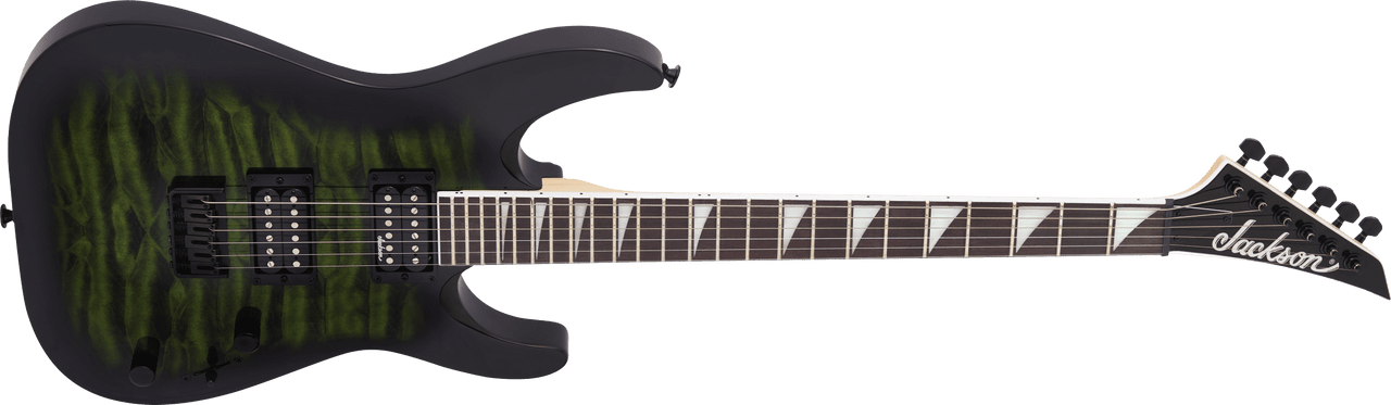 Jackson JS Series Dinky Arch Top JS32Q DKA HT - Amaranth Fingerboard - Transparent Green Burst | Musician Madness