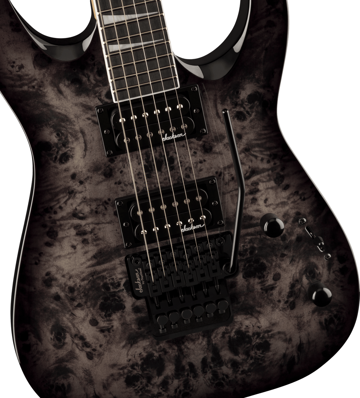 Jackson JS Series Dinky JS32 DKAP - Amaranth Fingerboard - Transparent Black | Musician Madness