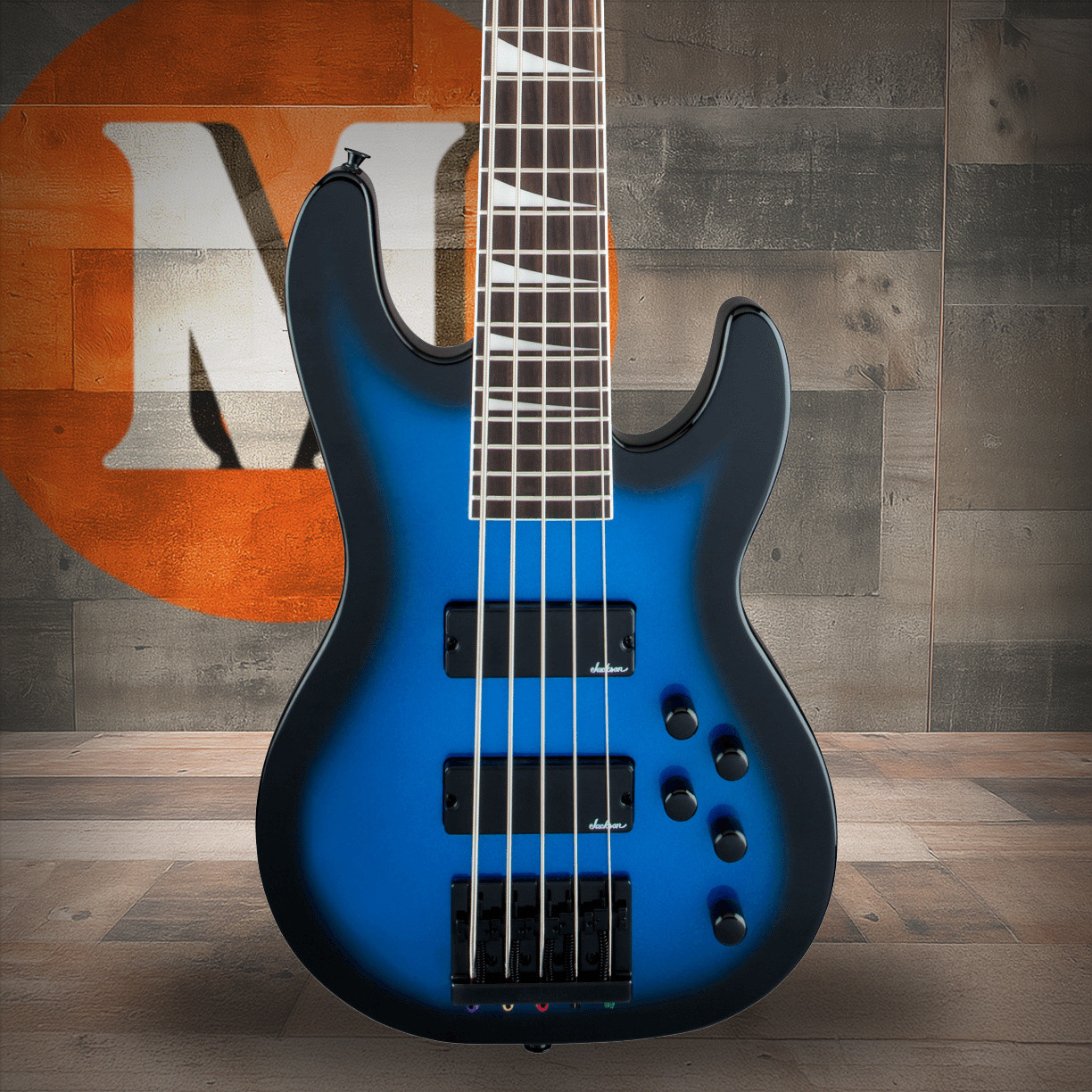 Jackson JS Series Concert Bass JS3V - Amaranth Fingerboard - Metallic Blue Burst | Musician Madness