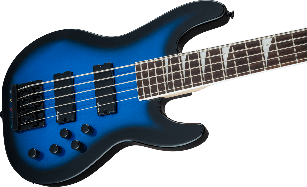 Jackson JS Series Concert Bass JS3V - Amaranth Fingerboard - Metallic Blue Burst | Musician Madness