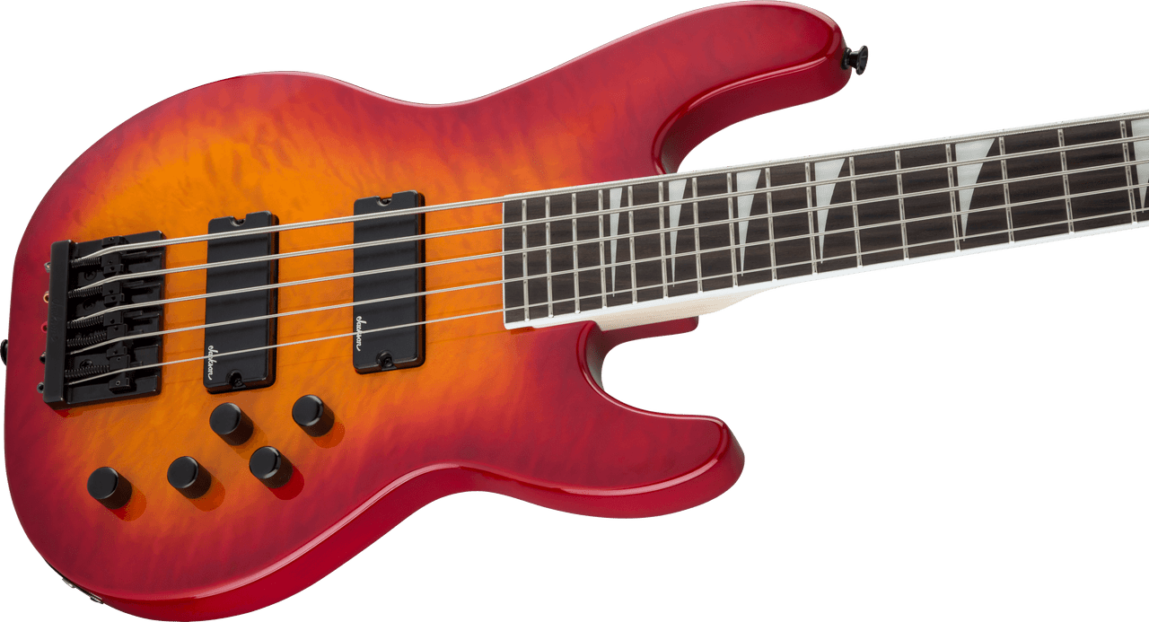 Jackson JS Series Concert Bass JS3VQ - Amaranth Fingerboard - Cherry Burst | Musician Madness