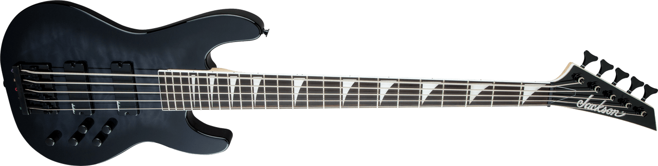 Jackson JS Series Concert Bass JS3VQ - Amaranth Fingerboard - Transparent Black Burst | Musician Madness