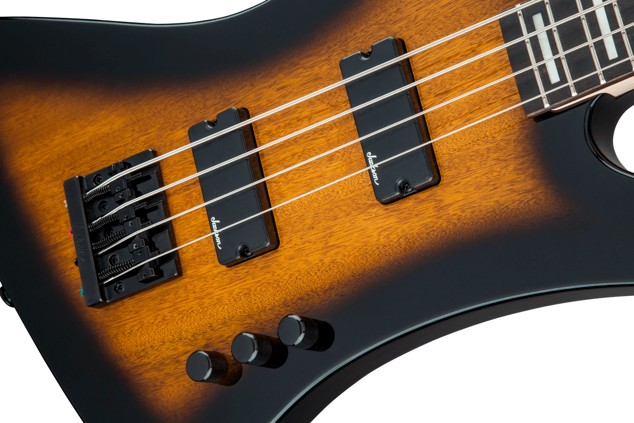 Jackson JS Series Kelly Bird Bass IV JS2 - Amaranth Fingerboard - Tobacco Burst | Musician Madness