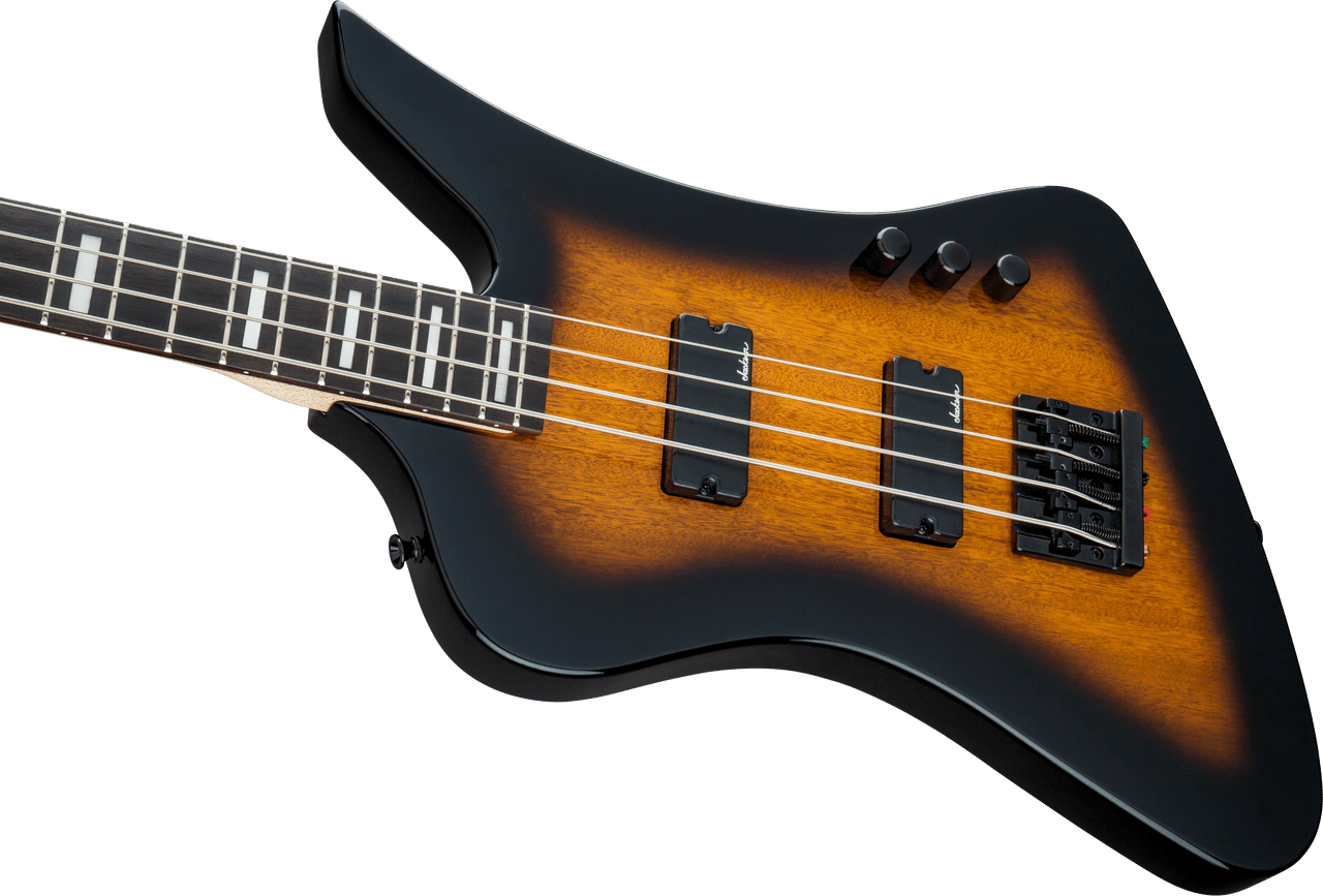 Jackson JS Series Kelly Bird Bass IV JS2 - Amaranth Fingerboard - Tobacco Burst | Musician Madness
