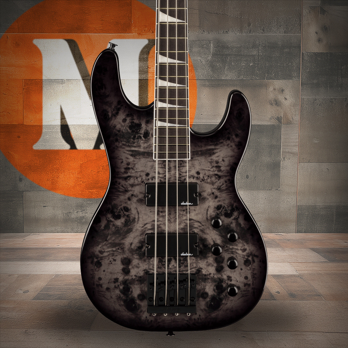 Jackson JS Series Concert Bass CB JS3P - Amaranth Fingerboard - Transparent Black | Musician Madness