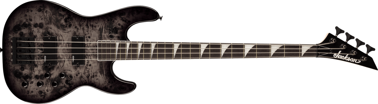 Jackson JS Series Concert Bass CB JS3P - Amaranth Fingerboard - Transparent Black | Musician Madness