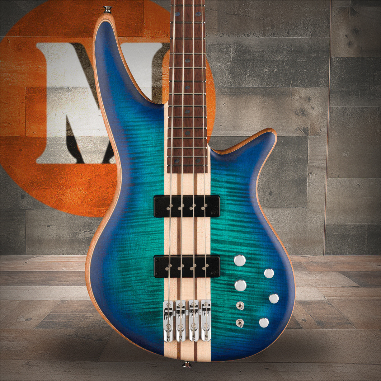 Jackson Pro Series Spectra Bass SBFM IV - Caramelized Jatoba Fingerboard - Chlorine Burst | Musician Madness