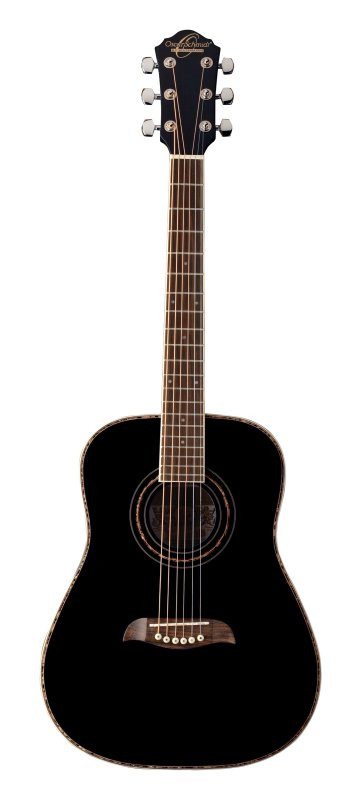 Oscar Schmidt OGHSB-A 1/2 Dreadnought Acoustic Guitar. Black (OGHSB-A-U) | Musician Madness