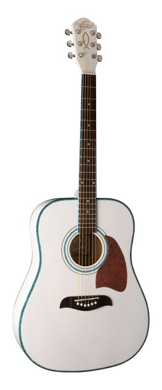 Oscar Schmidt OG2WH-A Dreadnought Acoustic Guitar. White (OG2WH-A-U) | Musician Madness