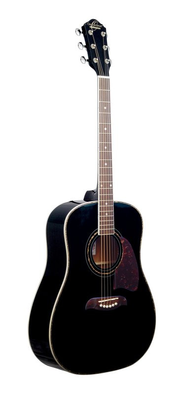 Oscar Schmidt OG2B-A Dreadnought Acoustic Guitar. Black (OG2B-A-U) | Musician Madness