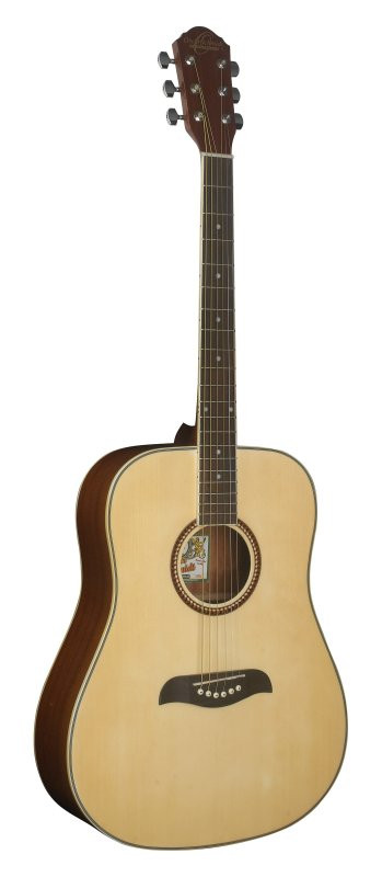 Oscar Schmidt OG2N-A Dreadnought Acoustic Guitar. Natural Spruce (OG2N-A-U) | Musician Madness
